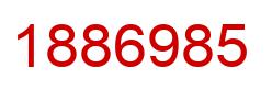 Number 1886985 red image