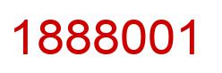 Number 1888001 red image