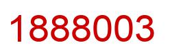 Number 1888003 red image