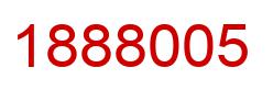 Number 1888005 red image