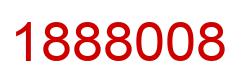 Number 1888008 red image