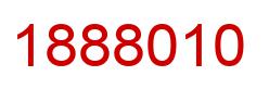 Number 1888010 red image