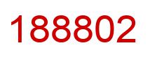 Number 188802 red image