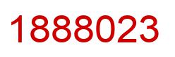Number 1888023 red image
