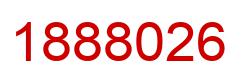 Number 1888026 red image