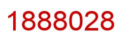 Number 1888028 red image