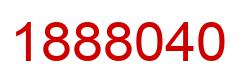 Number 1888040 red image