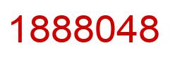 Number 1888048 red image