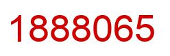 Number 1888065 red image