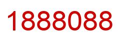 Number 1888088 red image