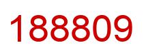 Number 188809 red image