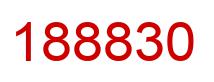 Number 188830 red image