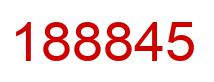 Number 188845 red image