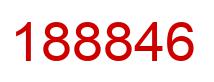 Number 188846 red image