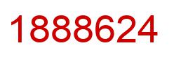 Number 1888624 red image