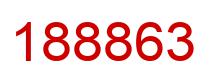 Number 188863 red image
