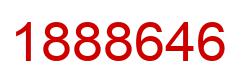 Number 1888646 red image