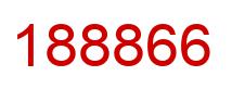 Number 188866 red image