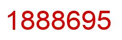 Number 1888695 red image