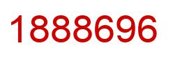 Number 1888696 red image
