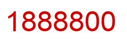 Number 1888800 red image