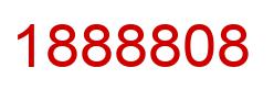 Number 1888808 red image