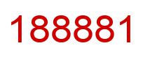 Number 188881 red image