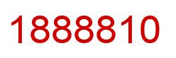 Number 1888810 red image