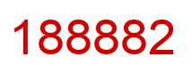 Number 188882 red image