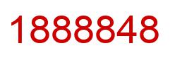 Number 1888848 red image