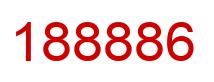 Number 188886 red image
