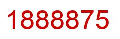 Number 1888875 red image