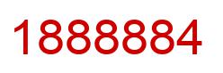 Number 1888884 red image