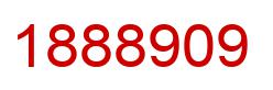 Number 1888909 red image