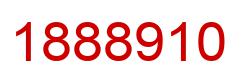 Number 1888910 red image