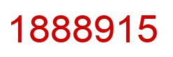 Number 1888915 red image