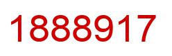 Number 1888917 red image