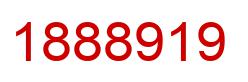 Number 1888919 red image