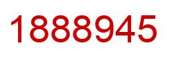 Number 1888945 red image