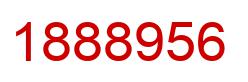 Number 1888956 red image
