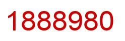 Number 1888980 red image