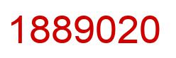 Number 1889020 red image