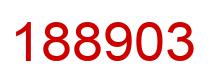 Number 188903 red image
