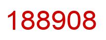 Number 188908 red image