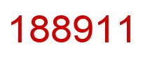 Number 188911 red image