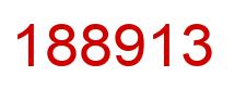 Number 188913 red image