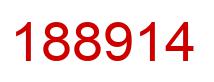 Number 188914 red image