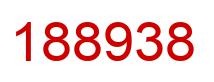 Number 188938 red image