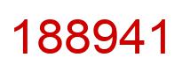 Number 188941 red image
