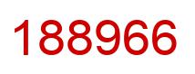 Number 188966 red image